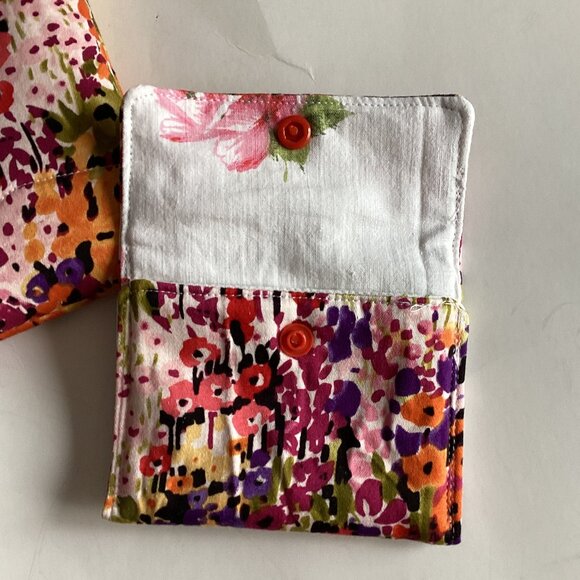 Handmade Zipper Pouch + Matching Card Holder Mini Wallet Makeup Travel Bag Gifts - Picture 3 of 5